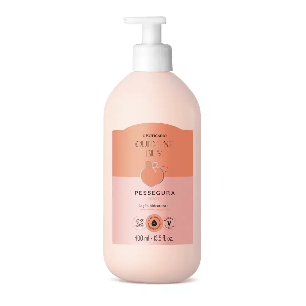62977.webp Loção Hidratante Corporal Cuide-se Bem Pessegura, 400ml - Image 1