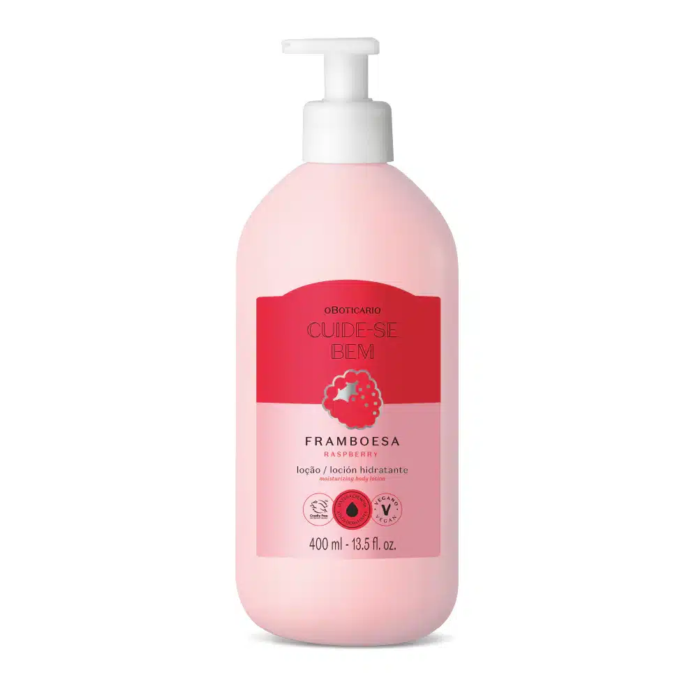 63147.webp Loção Hidratante Corporal Cuide-se Bem Feira Framboesa, 400ml - Image 1