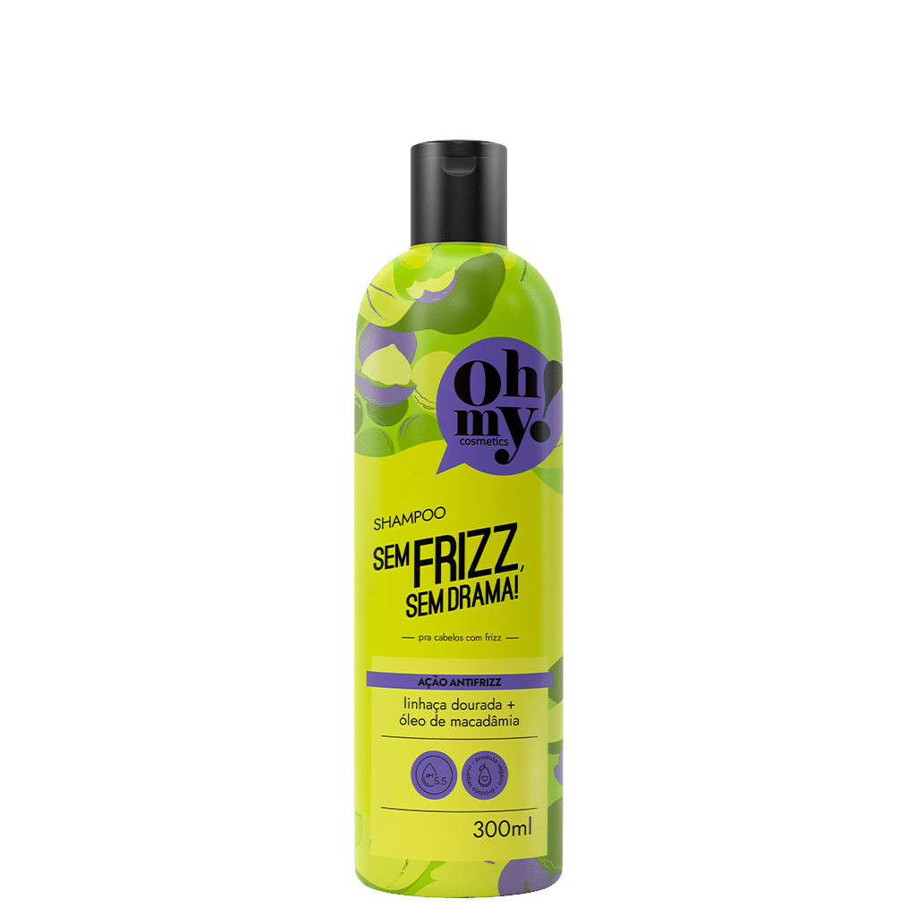 SHAMPOO-300-FRIZZ-1.png SHAMPOO SEM FRIZZ SEM DRAMA 300ML – OH MY - Image 1